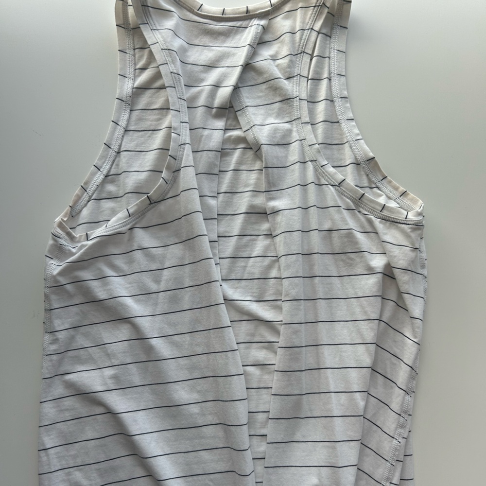 Lululemon Striped Sleeveless Top with open back